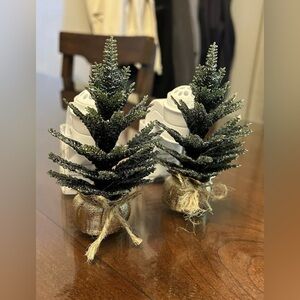 NEW Bath & Body Works Wallflower Plug In Christmas Tree Burlap Sack Set of 2